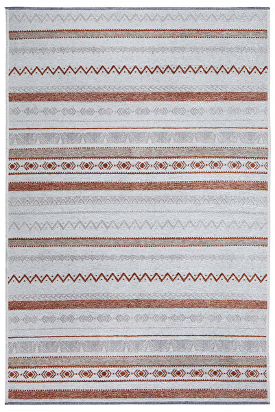 MYHOME HALI Nordi 13000-b Iskandinav Yıkanabilir Salon Mutfak Yolluk Turuncu ...