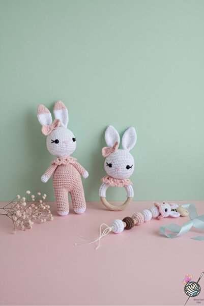 kelebeginruyasihobievi Amigurumi Uyku Arkadaşı Yenidoğan Sevimli Yakalı Tavşa...