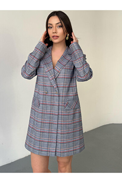 VUNTAL Casual Plaid Jacket