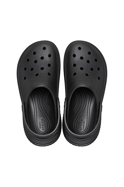 Crocs Γυναικείες μαύρες παντόφλες Stomp