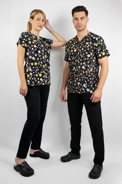 Nur Medikal Giyim Set de costum de lycra pentru medic chirurg, asistentă, spi...