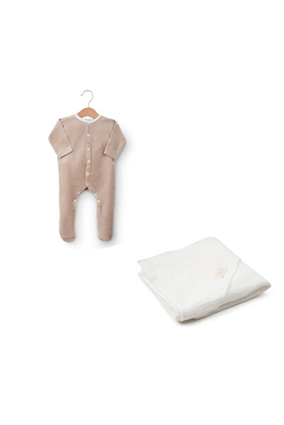 OEM Set cadou de catifea pentru răsfăț - bej și alb