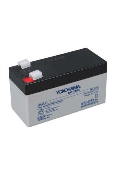 Yokohama Batteries YOKOHAMA YH-121.3 12 VOLT - 1.3 AMPER AKÜ (97 X 43 X 52 MM)