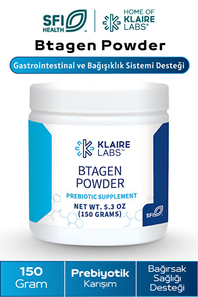 Klaire labs Btagen® Prebiotic Powder 150 g – Prebiyotik Gıda Takviyesi
