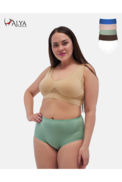 ALYA UNDERWEAR Ψηλόμεσο γυναικείο εσώρουχο - Plus Size, 5 διαφορετικά χρώματα...
