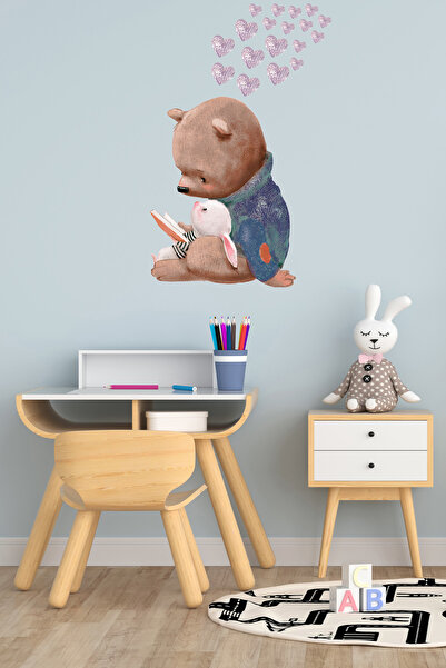 Tilki Dünyası Декоративний наклейка на стіну для дитячої кімнати з милим ведм...
