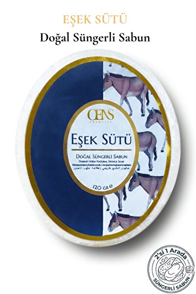Oens Eşek Sütü Özlü Süngerli Sabun Nemlendirici Ve Yumuşatıcı Etki 120 G
