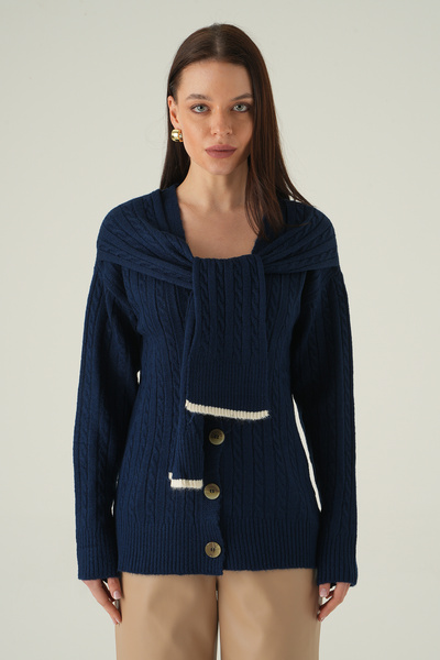 Rays Buttoned Knitted Cardigan Laci 2470
