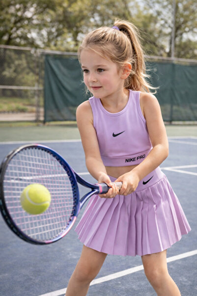 Uğur bebe Girls' Sporty Swimsuit Set Suitable for Sea and Swimming Crop Top w...