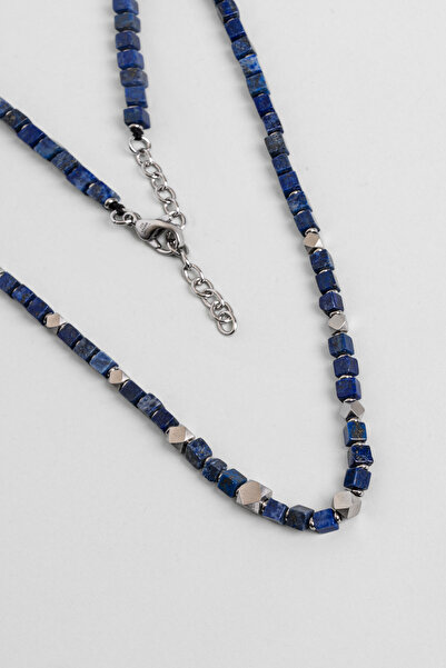 So CHIC... Lapis Taşlı 55 Cm Çelik Erkek Kolye