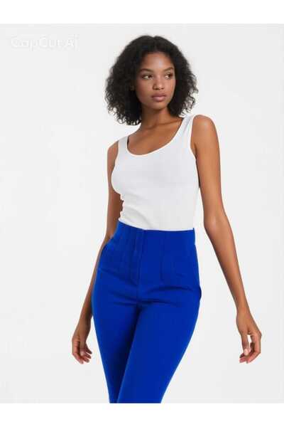 HANIMCA GİYİM Can Be Worn in Winter and Autumn. Carrot Cut Medium Thickness W...