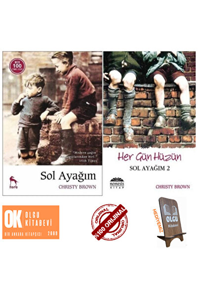 Nemesis Kitap Christy Brown Sol Ayağım 1 - Sol Ayağım 2 Her Gün Hüzün 2 Kitap...