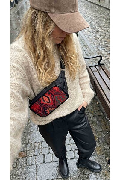 Ayşe Teyze'nin Çantaları Kadın Siyah Omuz Ve Bel Çantası Kbl02