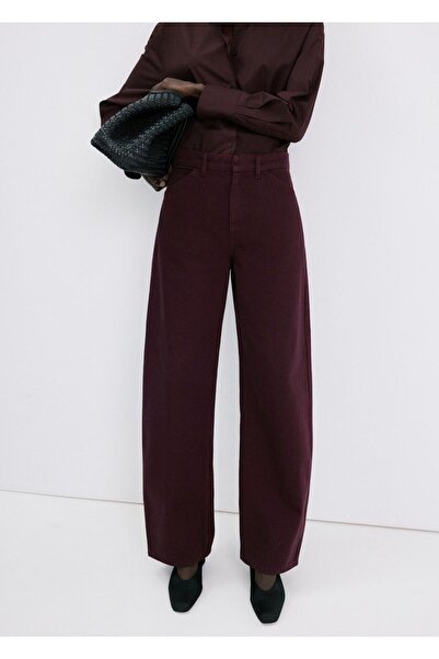 MANGO Woman Orta belli balon jean pantolon