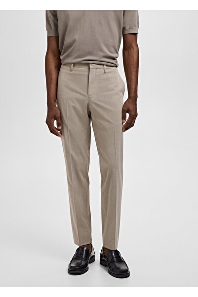 MANGO Man Süper slim fit streç kumaştan kumaş pantolon