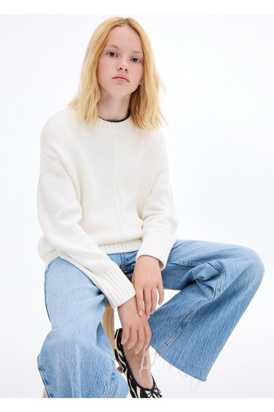 MANGO Kids Uzun kollu triko kazak