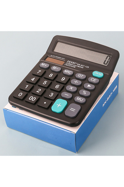 Choice آلة حاسبة إلكترونية سوداء من Office، قطعة واحدة، شفافة متدرجة الألوان،...