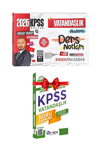İndeks Akademi Emrah Vahap Özkaraca | 2026 KPSS Genel Kültür Vatandaşlık Akad...