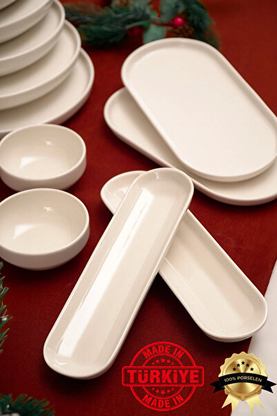 Heda Porselen طقم إفطار بورسلين مكون من 16 قطعة من Rüya لـ 6 أشخاص