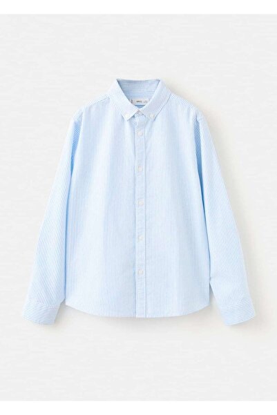 MANGO Kids Çizgili Oxford gömlek