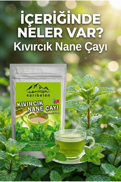 sarıbelen Kıvırcık Nane Çayı Spearmint Tea 45 G 30 Süzen Poşet