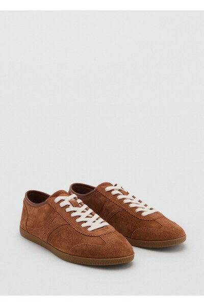 MANGO Woman Süet spor ayakkabı