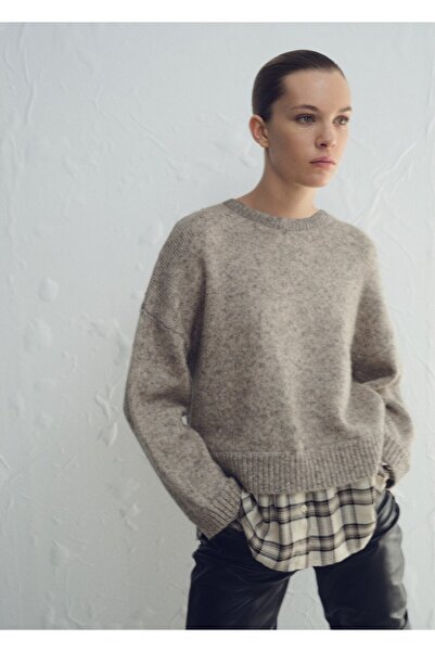 MANGO Woman Kombine gömlek kazak