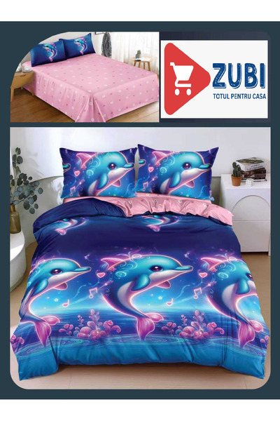 OEM 3D Satin Cotton Bedding, 4 Pieces, Double Bed, bed sheet 240x250 cm