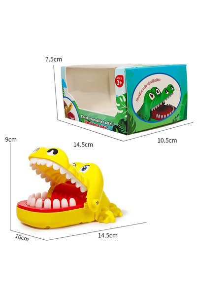 Choice لعبة تمساح صفراء اللون مع صندوق، لعبة قرص الأصابع الكلاسيكية للعائلة، ...