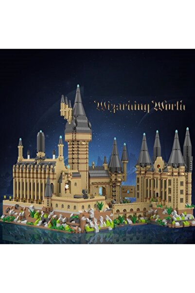 Choice 6369pcs-no light New Magic Castle Micro Building Blocks Light Up Stree...