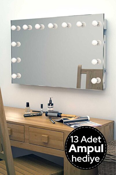 DENİZ KOÇ GRUP 120cm X 70cm Kulis Işıklı Makyaj Aynası Model : Le8-018