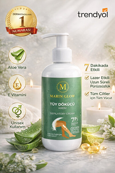 Tüy Dökücü Krem Lazer Etkili, Aleo Vera ve E Vitaminli