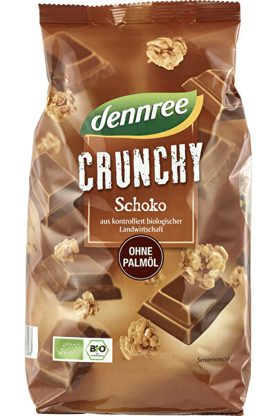 Dennree Cereale crunchy cu ciocolata bio 750g,