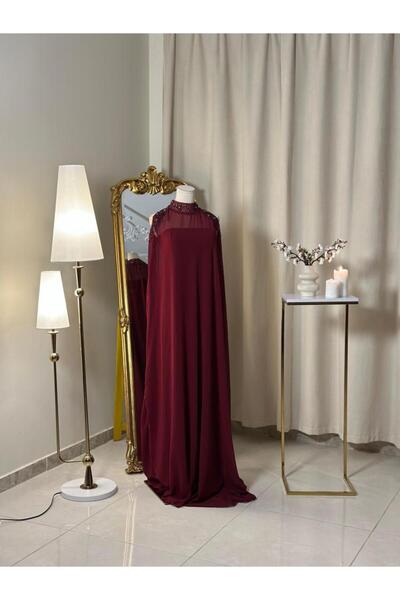 vanus fashion جلابية بورغندية 5515