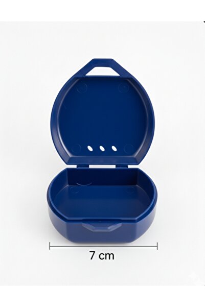 Vulli Diş Plakları için (1 adet) Mavi Renkli Kutu Pratik (çantanızda bulunsun)
