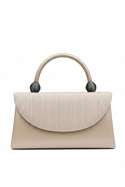 Çanta Trend فستان سهرة مستطيل بقلاب لامع وحقيبة فستان سهرة مع حزام يد وسلسلة