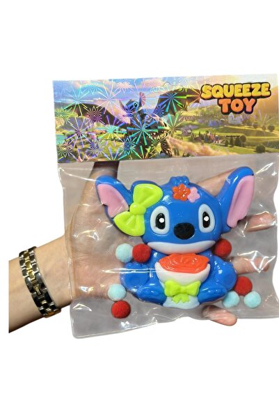 HOŞGARDENS Stitch Fiğürlü Sukuşi Stres Oyuncağı Squishy Moj moj 11 CM 1 Adet
