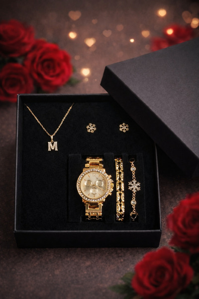 Arzu Butik kişiye özel kadın kol saati, saat bileklik kolye küpe hediye seti ...