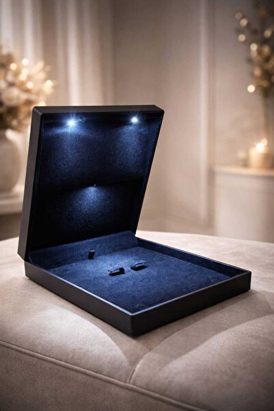 TALMİRA BÜYÜK IŞIKLI KOLYE KÜPE YÜZÜK BİLEKLİK SET KUTUSU