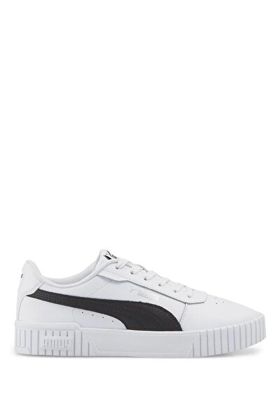 Puma 385849   07 Carina 2.0 White-Black-Silver Women's Sneakers