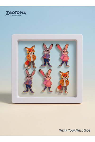 OEM Set 6 Martisoare Tip Personaje Zootropolis – Figurine Animale Cartoon, Am...