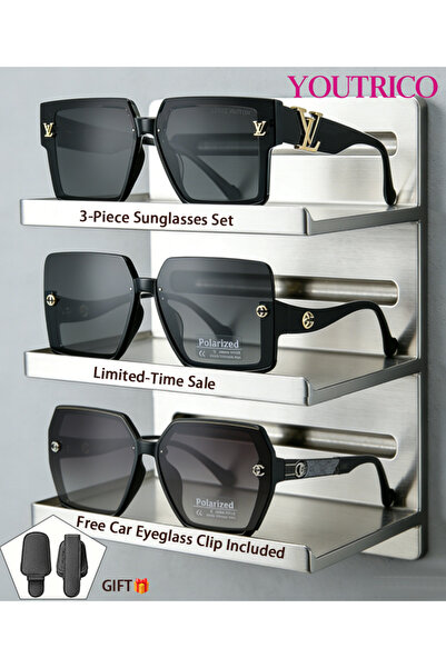 Youtrico 3-Piece Sunglasses Set Perfect New Year Gift Limited-Time Sale Get a...