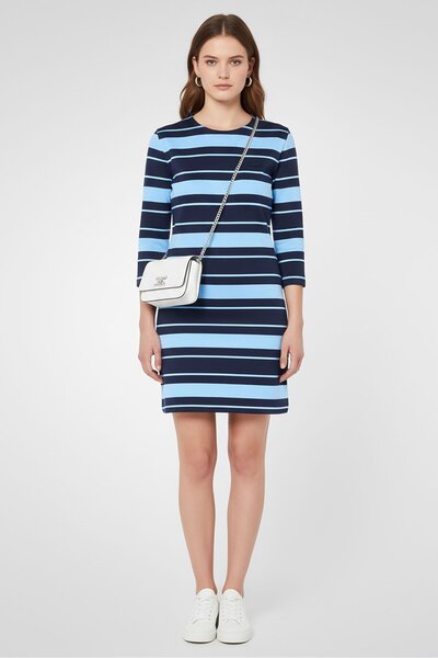 Lacoste Women Stripe Mini Dress, Multicolor