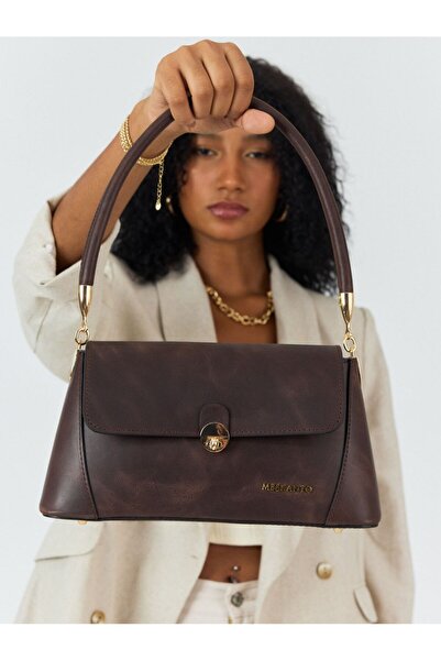 Meskanto Geantă de umăr pentru femei Diana din piele naturală