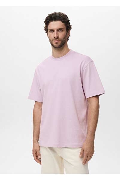 MANGO Man %100 pamuklu rahat kesim tişört