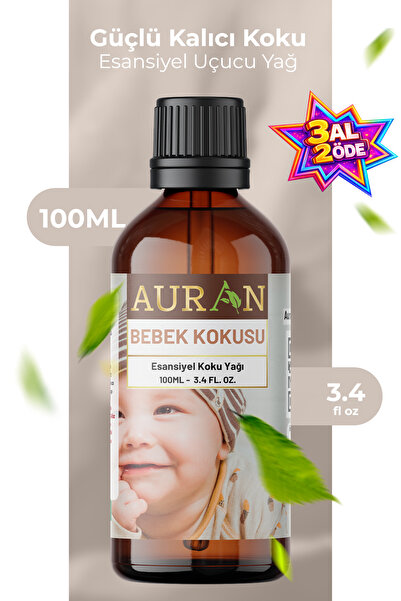 AURAN Bebek Kokusu Esansiyel Uçucu Koku Yağı Difüzör Esansı Buhurdanlık Yağı ...