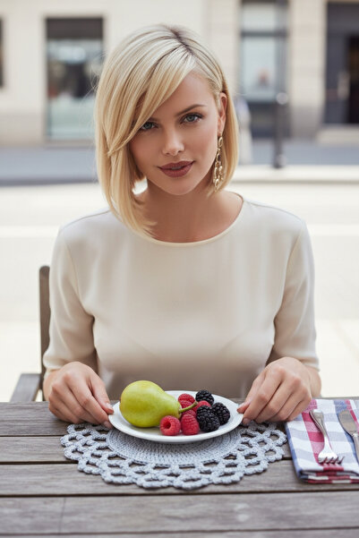 Örgü Sanatı DilekÇak El Örgüsü Simli Polyester Soft Makrome Badem Supla, Deko...