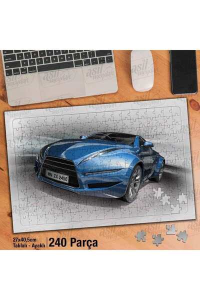 Genel Markalar Asil Hobi Lüks Spor Araba - Araç -Hız Yapboz - Ayak Destekli Ç...