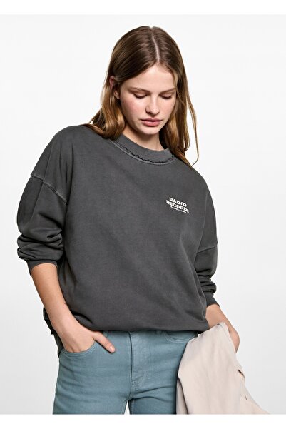 Mango Teen Aşınmış görünümlü sweatshirt