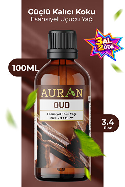 AURAN Oud Esansiyel Uçucu Koku Yağı Difüzör Esansı Buhurdanlık Yağı Aromatera...
